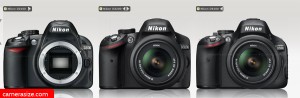 Nikon D3100 vs D3200 vs D5100