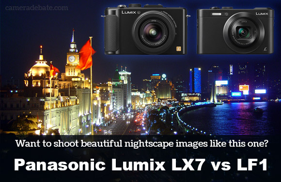 Nightscape image with Panasonic Lumix LX7 and LF1 cameras