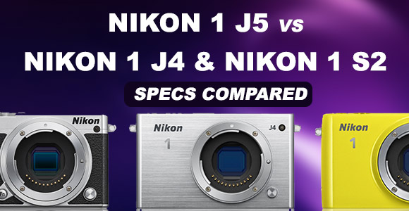 Nikon 1 J5, J4 and S2 side by side